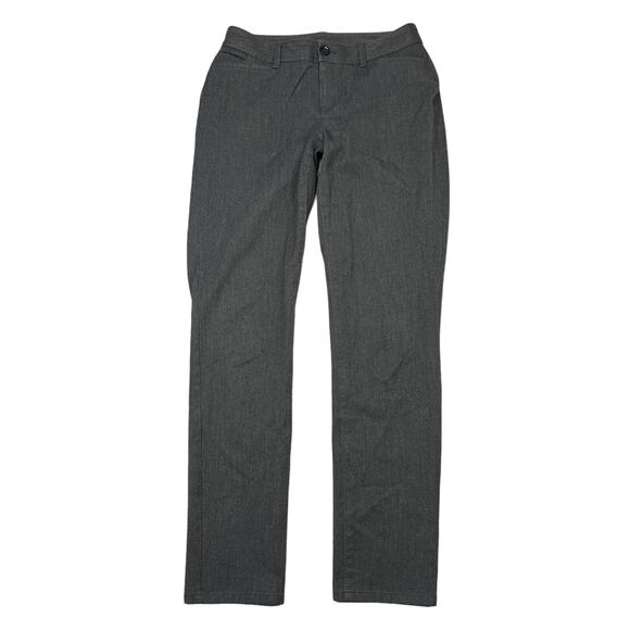 Eddie Bauer Travel Pants Straight Leg Mid Rise Curvy Trousers Gray Womens 2 - Picture 1 of 6